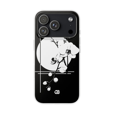 Black Lite Phone Case for iPhone - Lunar Orchid Grid