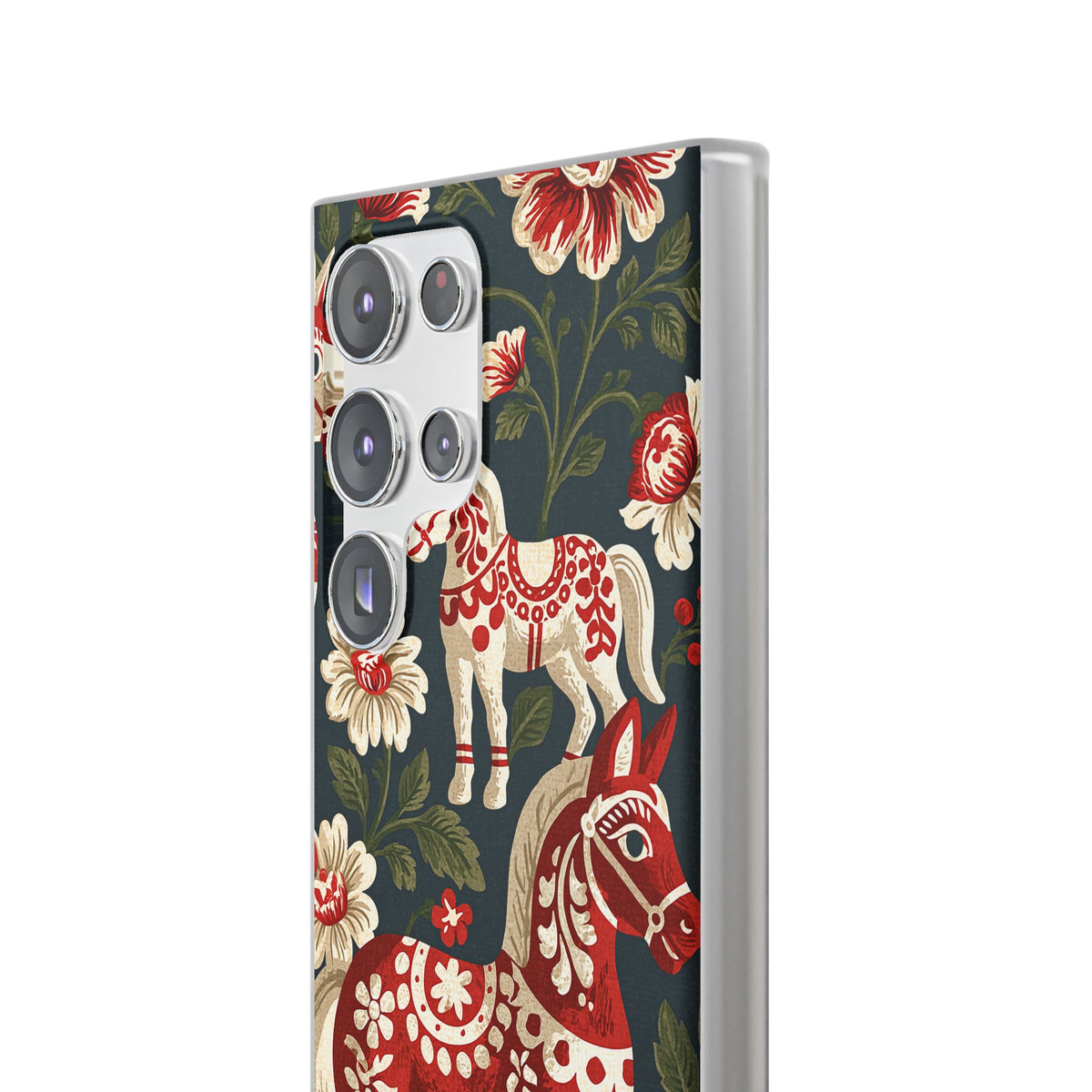 Nordic Dala Meadow · Lite Phone Case for Samsung · Red