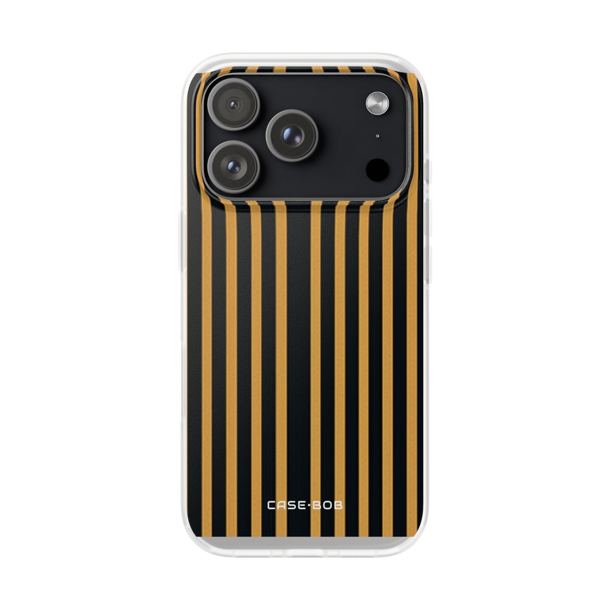 Golden Stripes iPhone 17 Pro Case - Soft - CASE•BOB