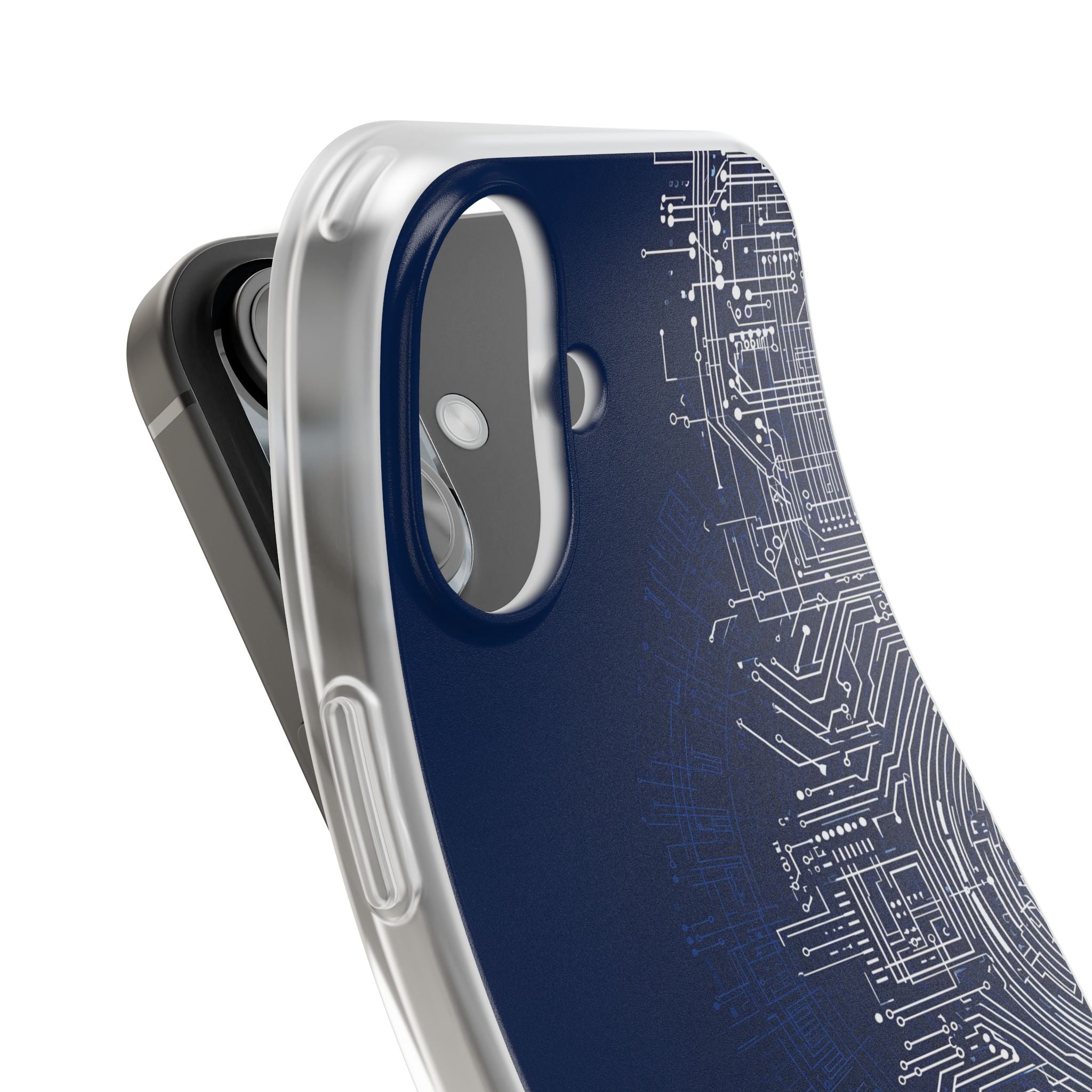 Blue Lite Phone Case for iPhone - Cobalt Circuit Logic