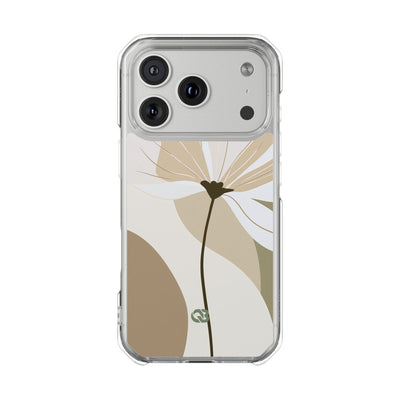 Beige Impact MagSafe Phone Case for iPhone - Sage Linen Magnolia