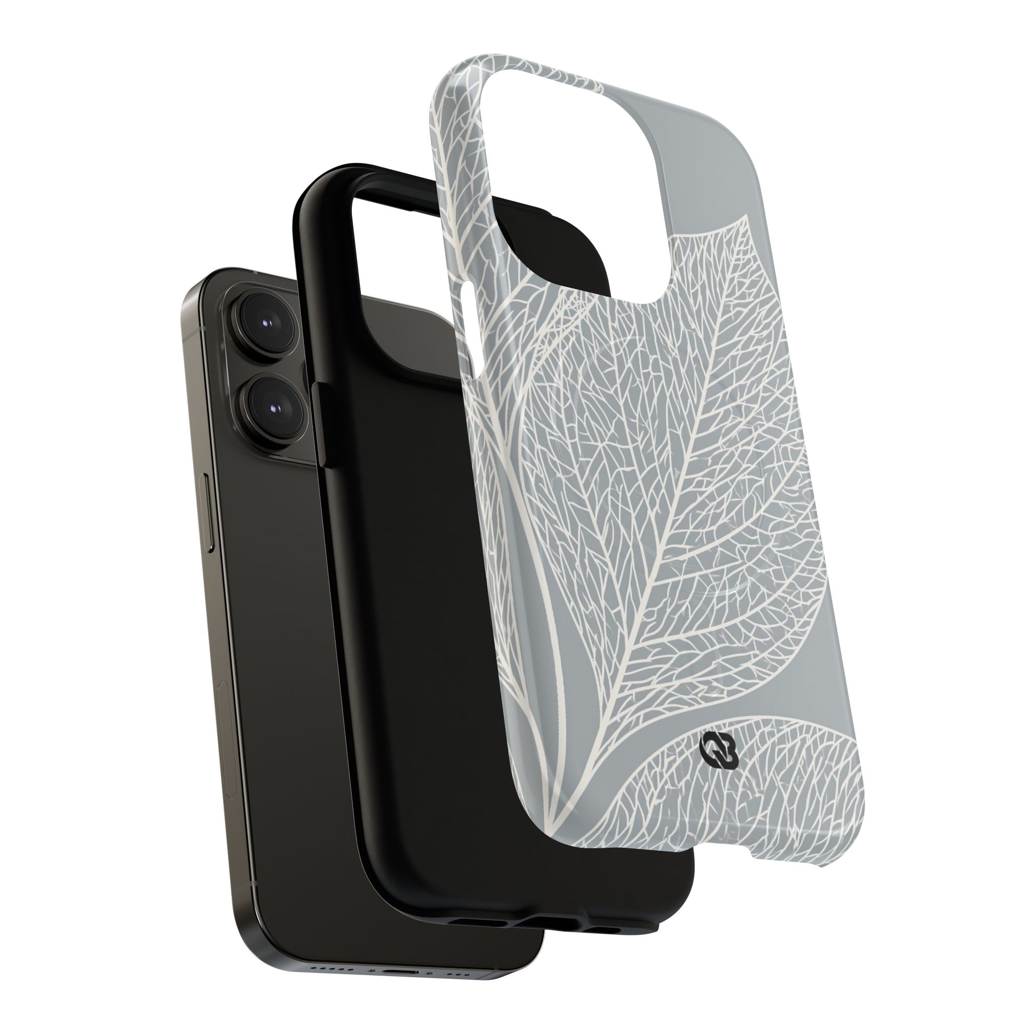 Grey Tough 2.0 Magsafe Phone Case for iPhone - Frosted Ash Veins