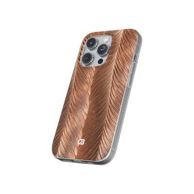 Rose Gold Weave · Lite Phone Case for iPhone ·  Brown