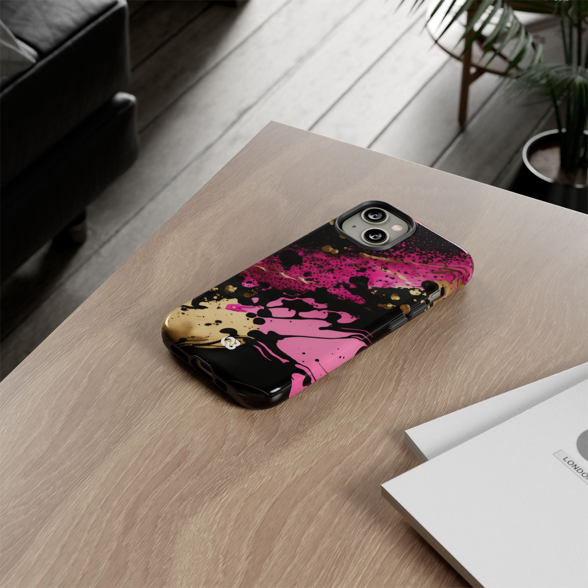 Magenta Liquid Gold · Tough Fundas para teléfono para iPhone
