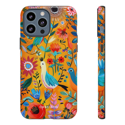 Colorful Birds Bloom iPhone 13 Pro Max Case - Tough