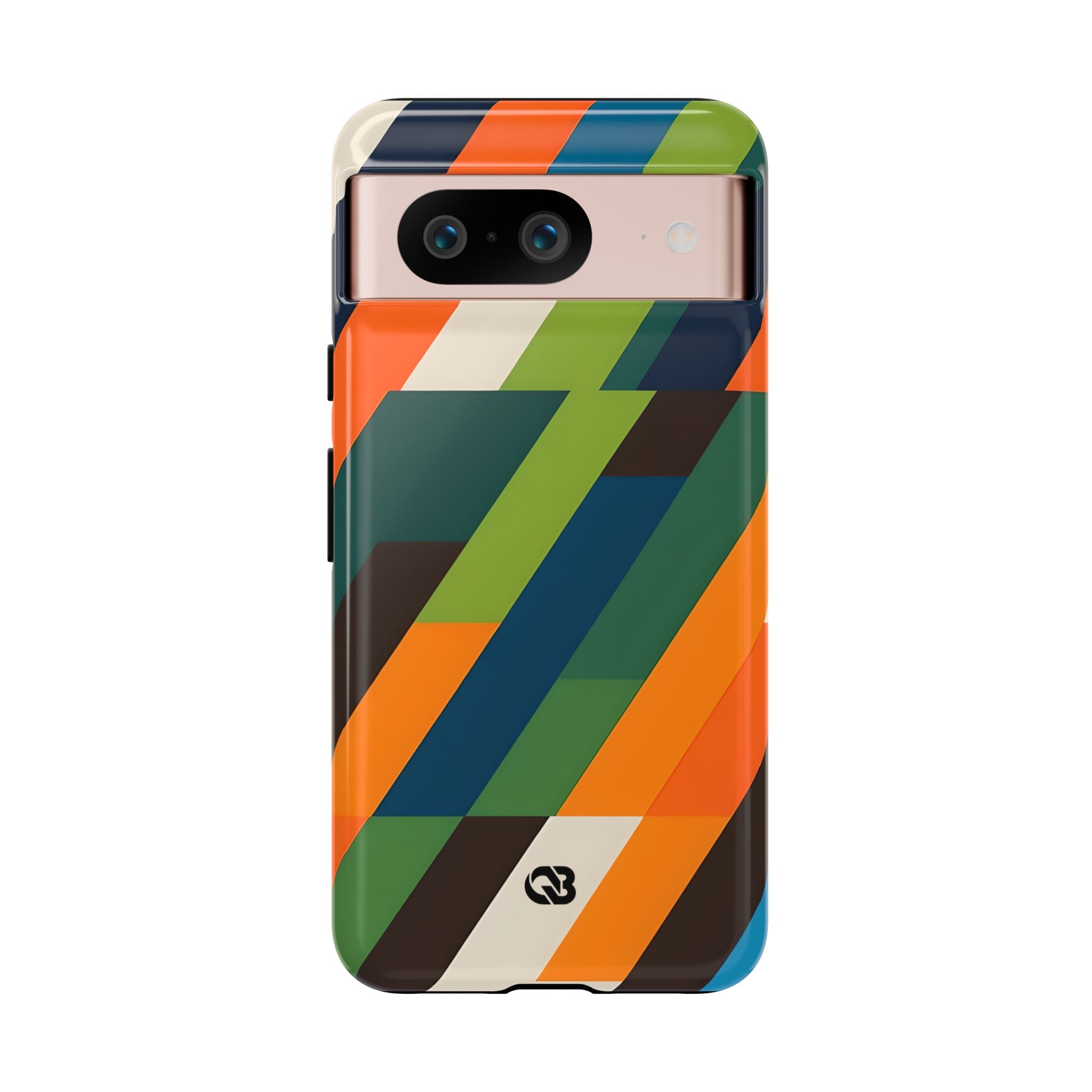 Angled Retro Mosaic · Tough Handyhülle für Google Pixel