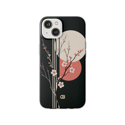 Black Lite Phone Case for iPhone - Kyoto Midnight Blossom