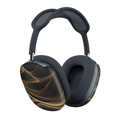 Golden Horizon Contours · Hard Case for AirPods Max · Black