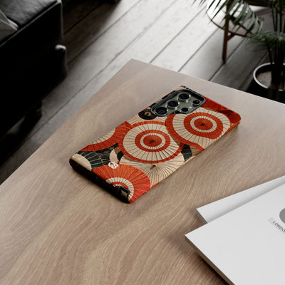 Vermilion Wagasa Motif · Tough Phone Case for Samsung · Red
