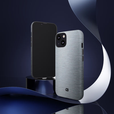 Brushed Aluminum · Tough Phone Case for iPhone · Silver