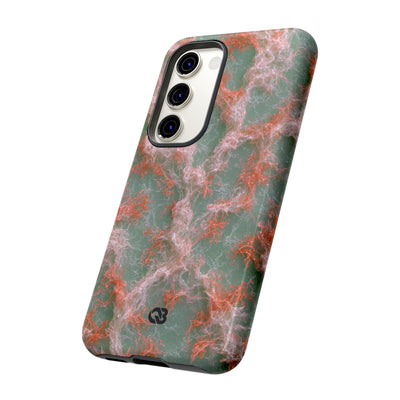 Coral Pixel Matrix · Tough Phone Case for Samsung · Green