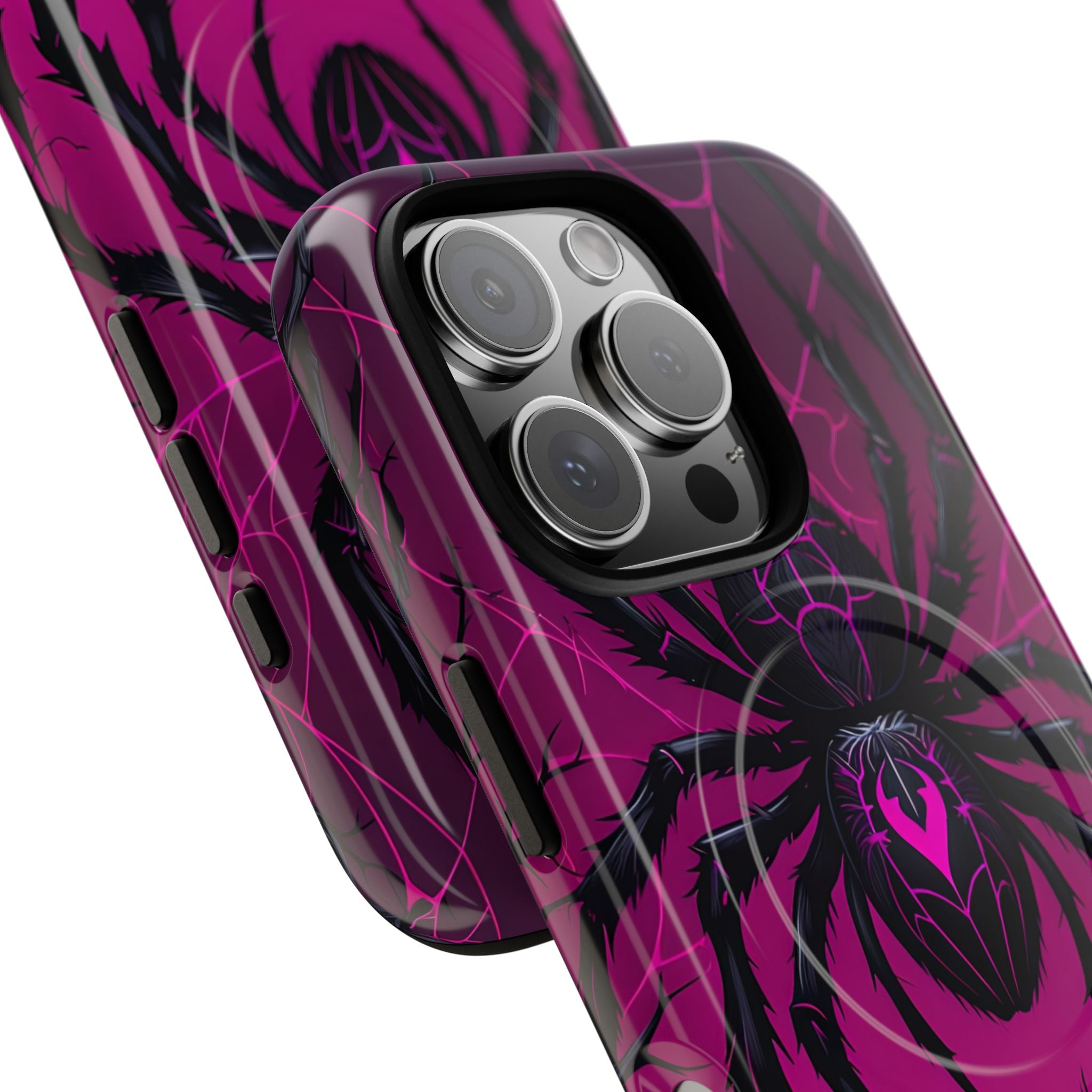 Obsidian Neon Widow · Tough+ Handyhülle für iPhone · Magsafe