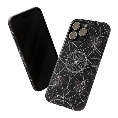 Strahlender Blütenblatt-Orbit iPhone 15 Pro Max Case - Tough