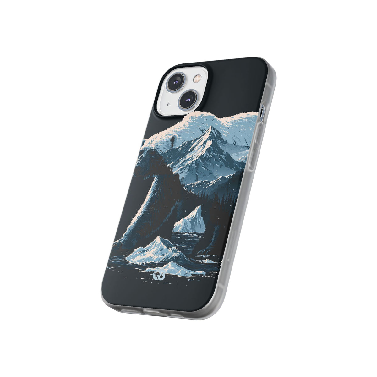 Nordic Arctic Bear · Lite Phone Case for iPhone ·  Black