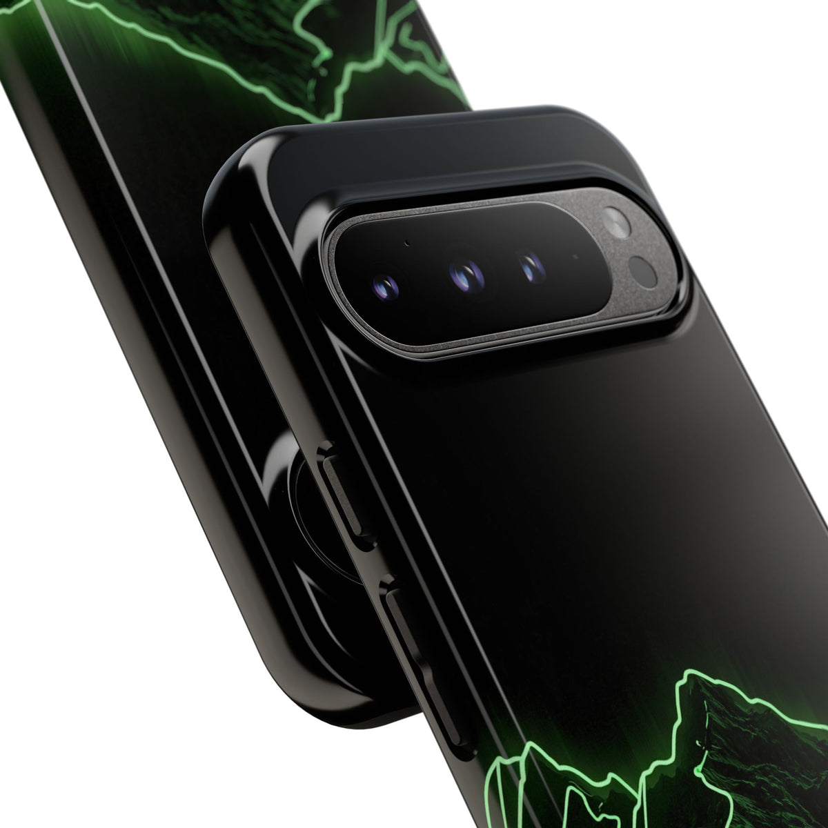 Nordic Mountain Contour · Tough Phone Case for Pixel ·  Black