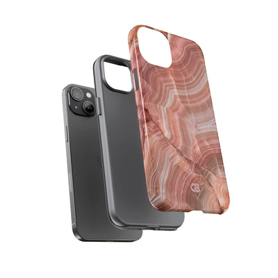 Blushing Rose Strata · Tough Phone Case for iPhone · Pink