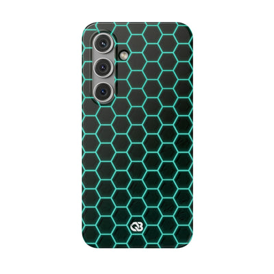 Neon Hex Spectrum · Lite Phone Case for Samsung · Teal