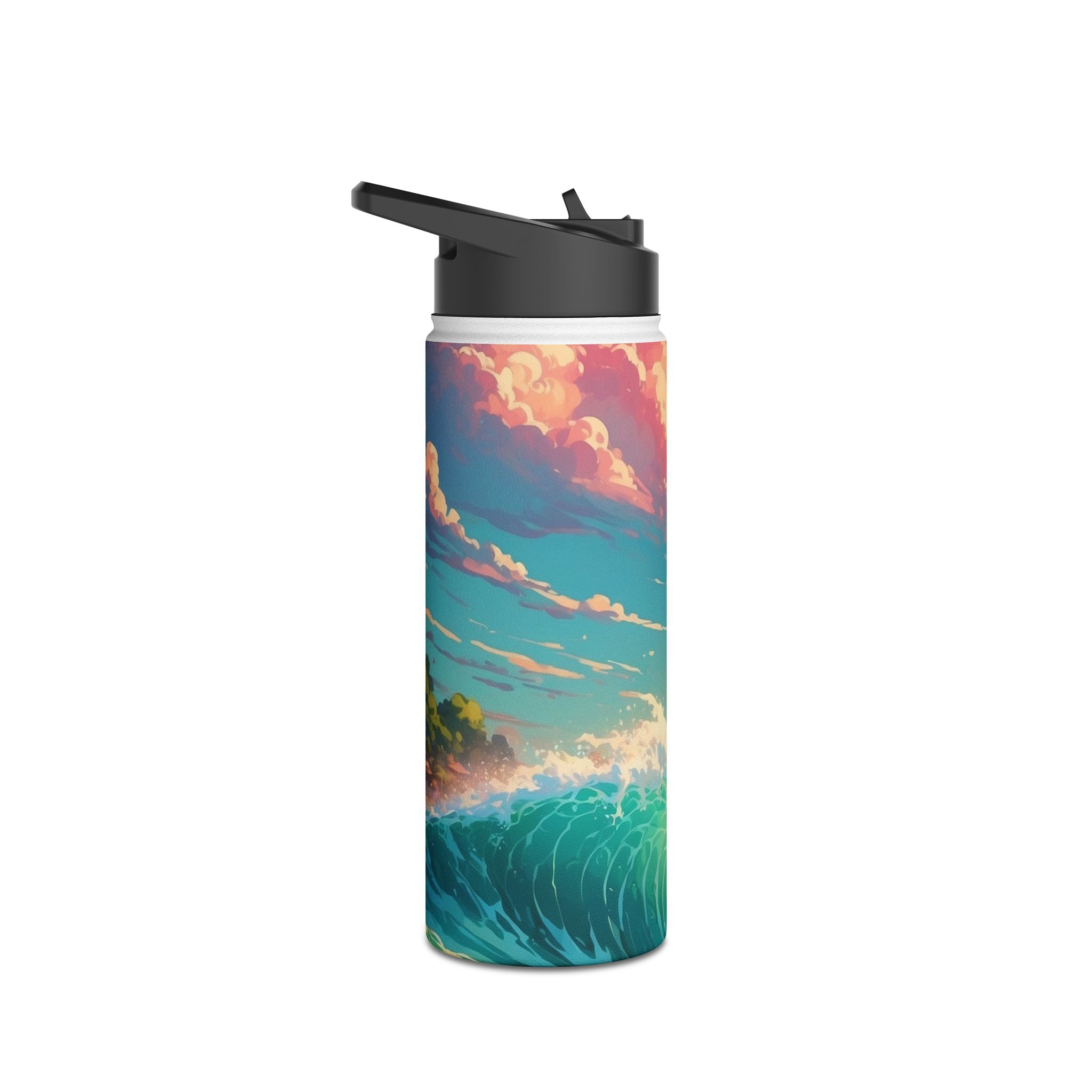 Sunset Wave - Stainless Steel Water Bottle