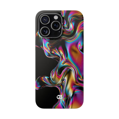 Purple Lite Phone Case for iPhone - Liquid Neon Chrome