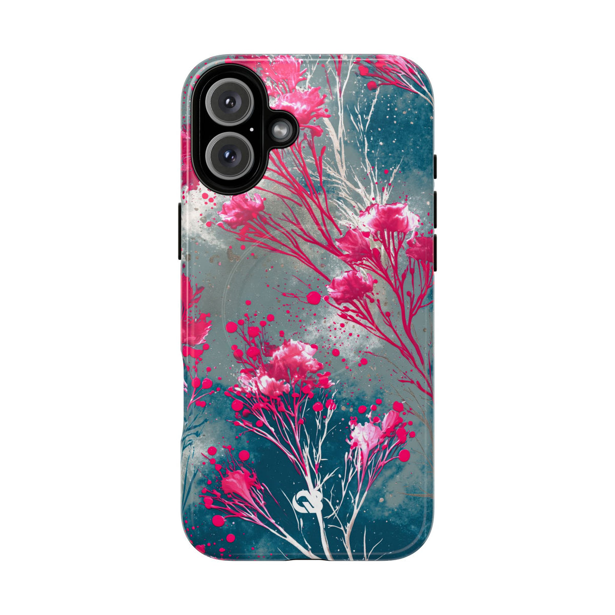 Cyber Blossom · Tough 2.0 Magnetic Phone Case for iPhone · Teal