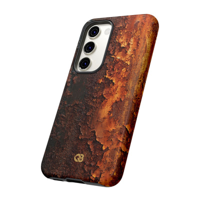 Orange Tough Phone Case for Samsung - Oxidized Iron Crust