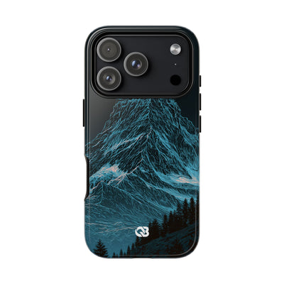 Glacial Alpine Peak · Tough Phone Case for iPhone · Blue