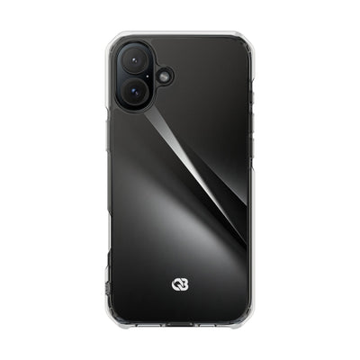 Obsidian Ridge · Clear Impact Magnetic Phone Case for iPhone ·  Black
