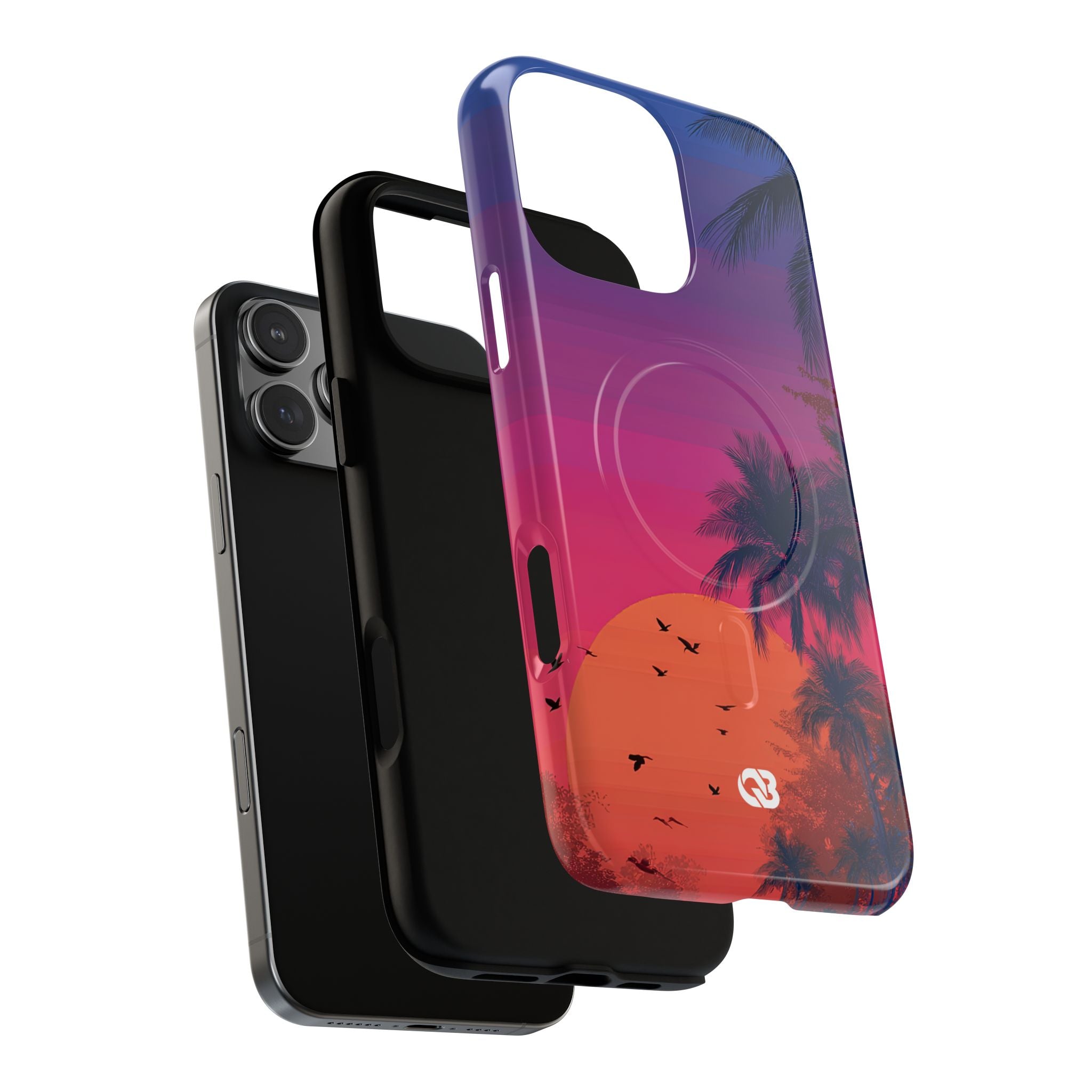 Neon Horizon Palms · Tough+ Telefoncover til iPhone · Magsafe