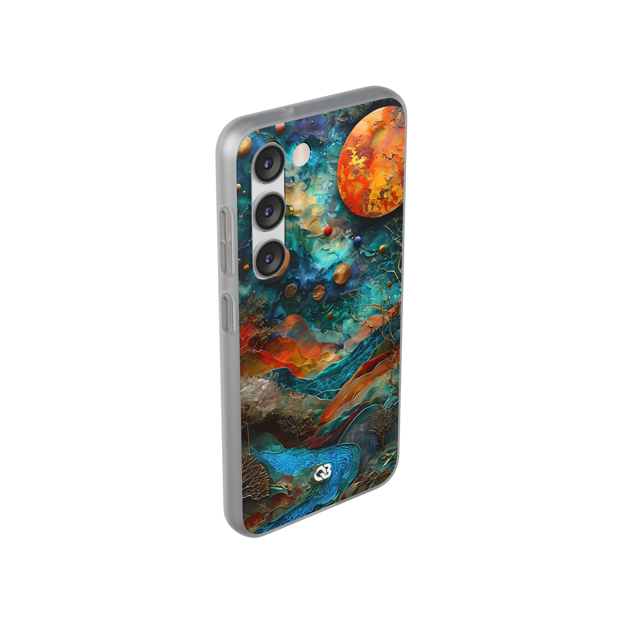 Copper Horizon Drift · Soft Phone Case for Samsung