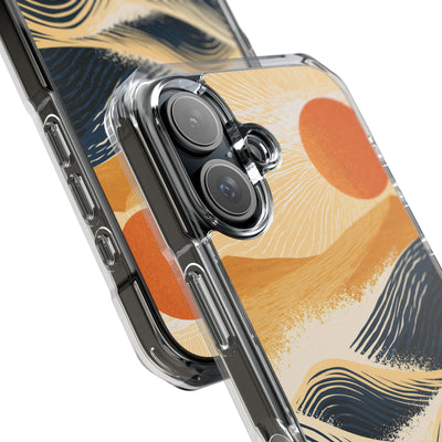 Blue Impact MagSafe Phone Case for iPhone - Kyoto Cresting Tide