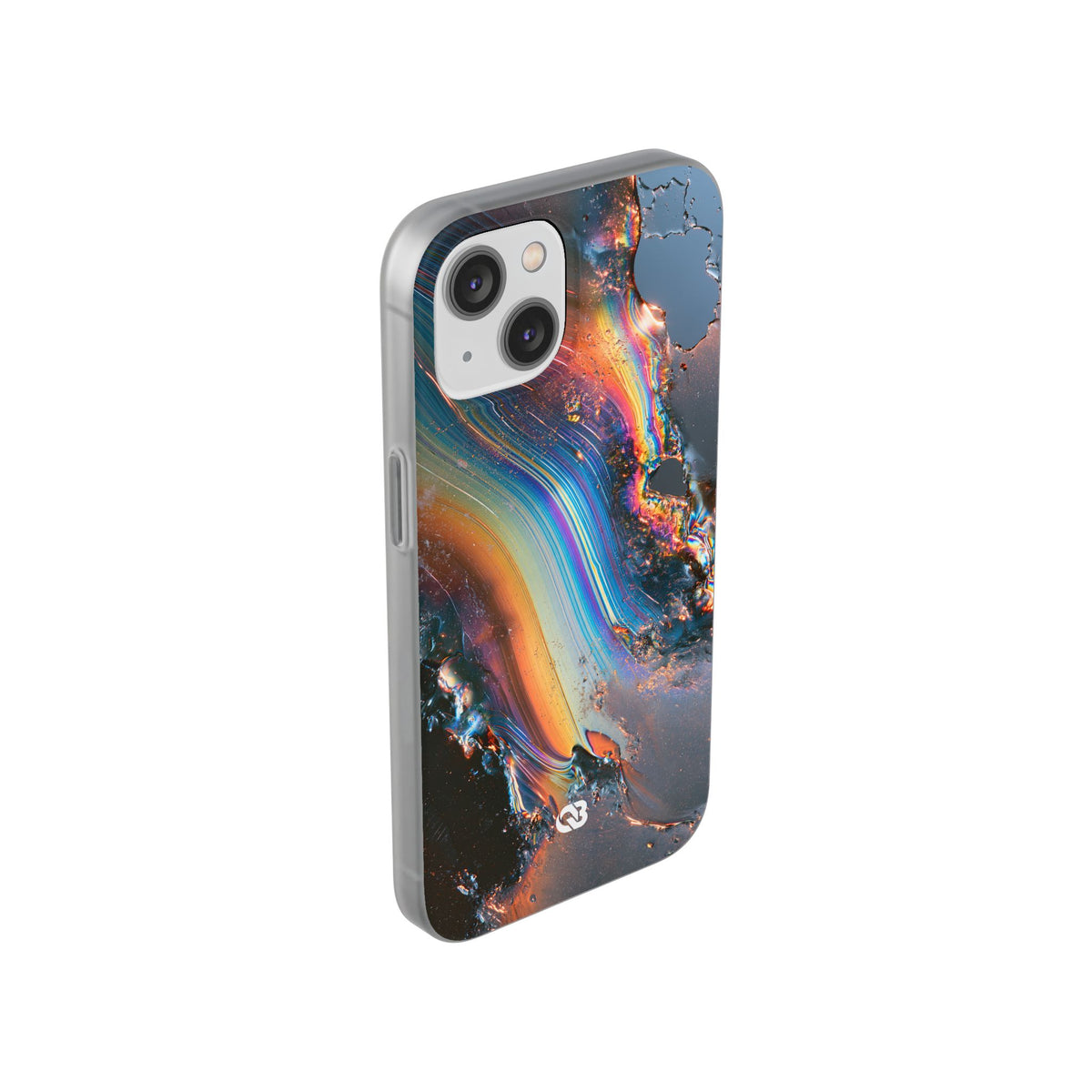 Prismatic Aura Flow · Lite Phone Case for iPhone ·  Blue