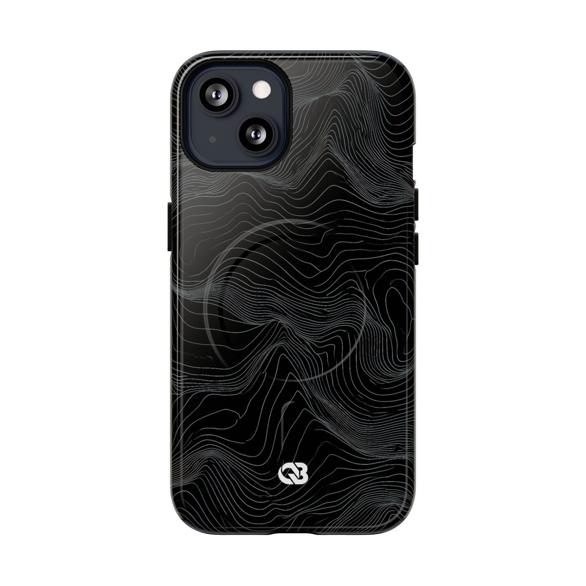 Obsidian Contour Elevation · Tough 2.0 Magnetic Phone Case for iPhone · Black