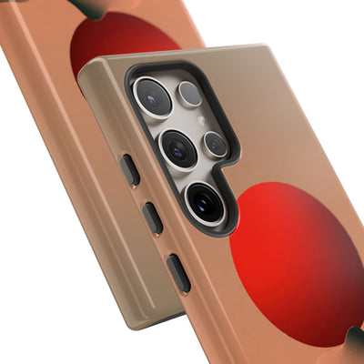 Crimson Sol Ridge · Tough Phone Case for Samsung · Red