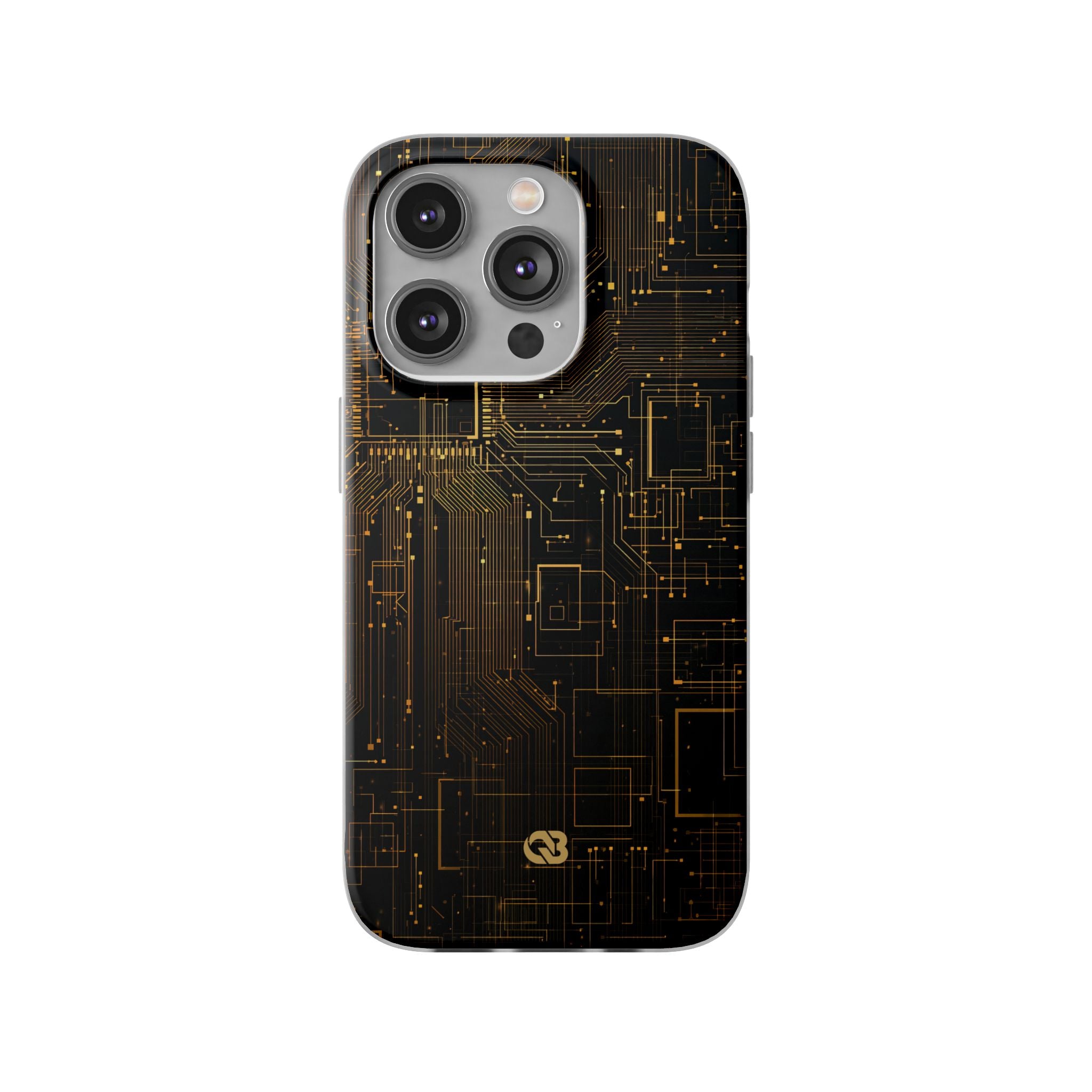Gold Lite Phone Case for iPhone - Amber Core Mainframe