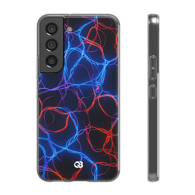 Electric Synapse Glow · Soft Handyhülle für Samsung