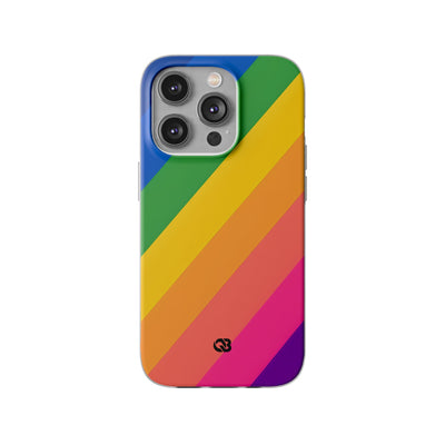 Vibrant Spectrum Slope · Soft Phone Case for iPhone