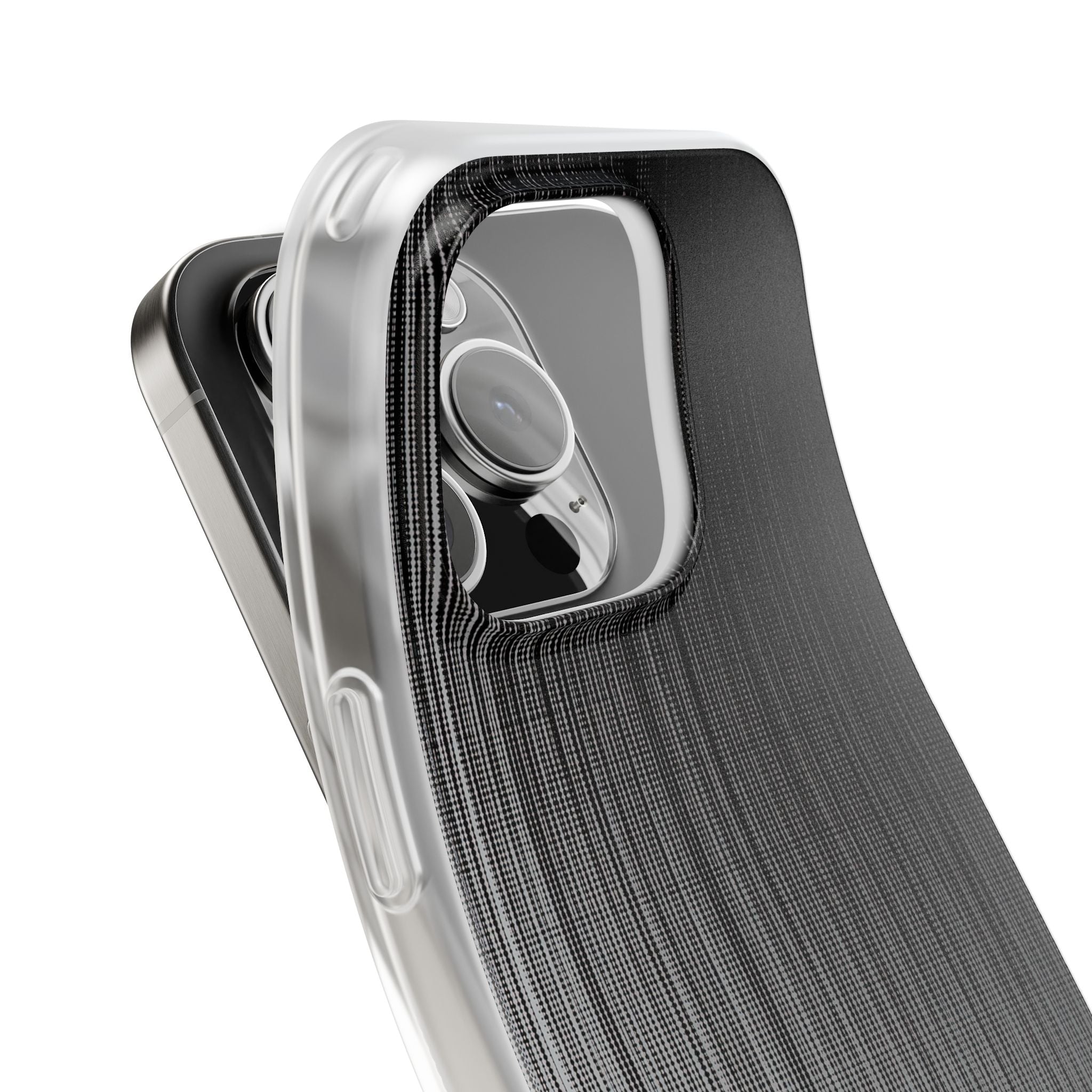 Grey Lite Phone Case for iPhone - Static Vertical Dither