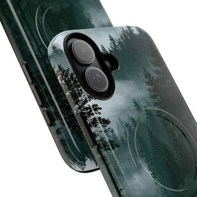 Green Tough 2.0 Magsafe Phone Case for iPhone - Misty Evergreen Mirror