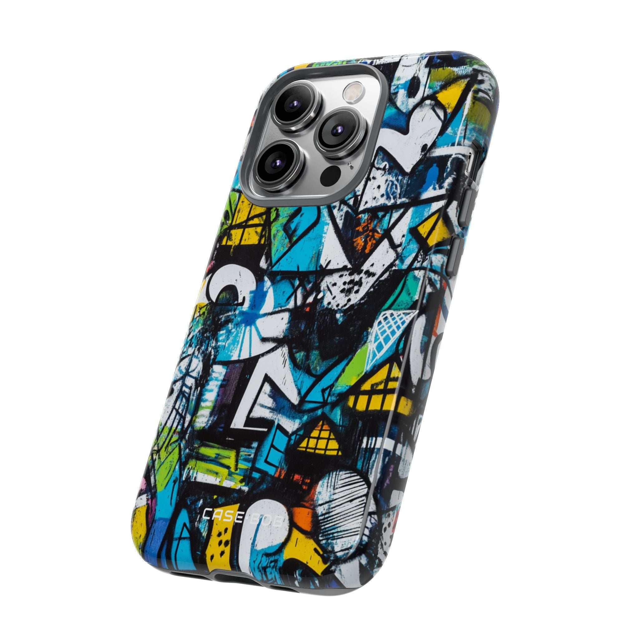 Valkoinen Ripple Drift iPhone 14 Pro -kestävä suojakotelo