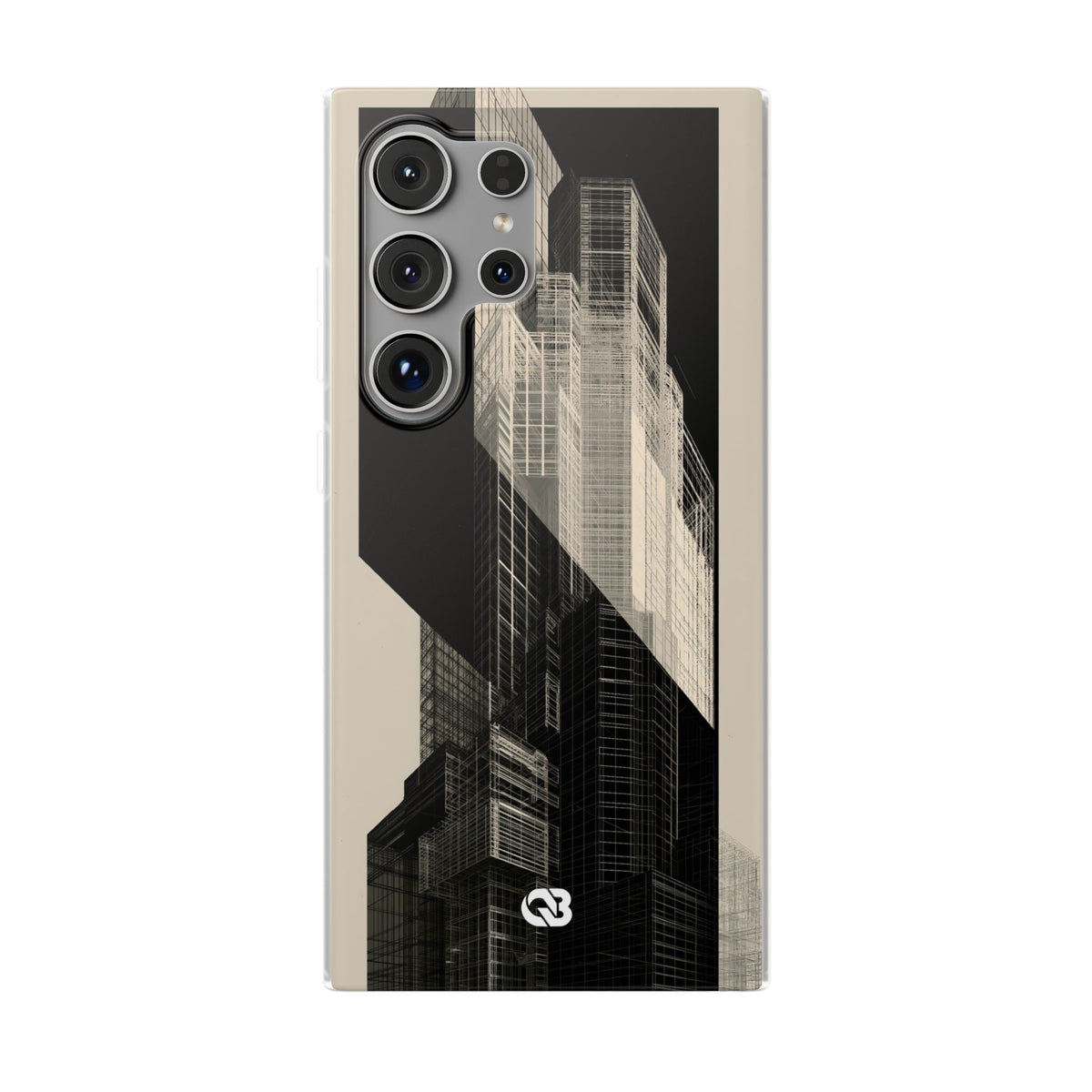 Structural Grid Elevation · Lite Phone Case for Samsung · Black