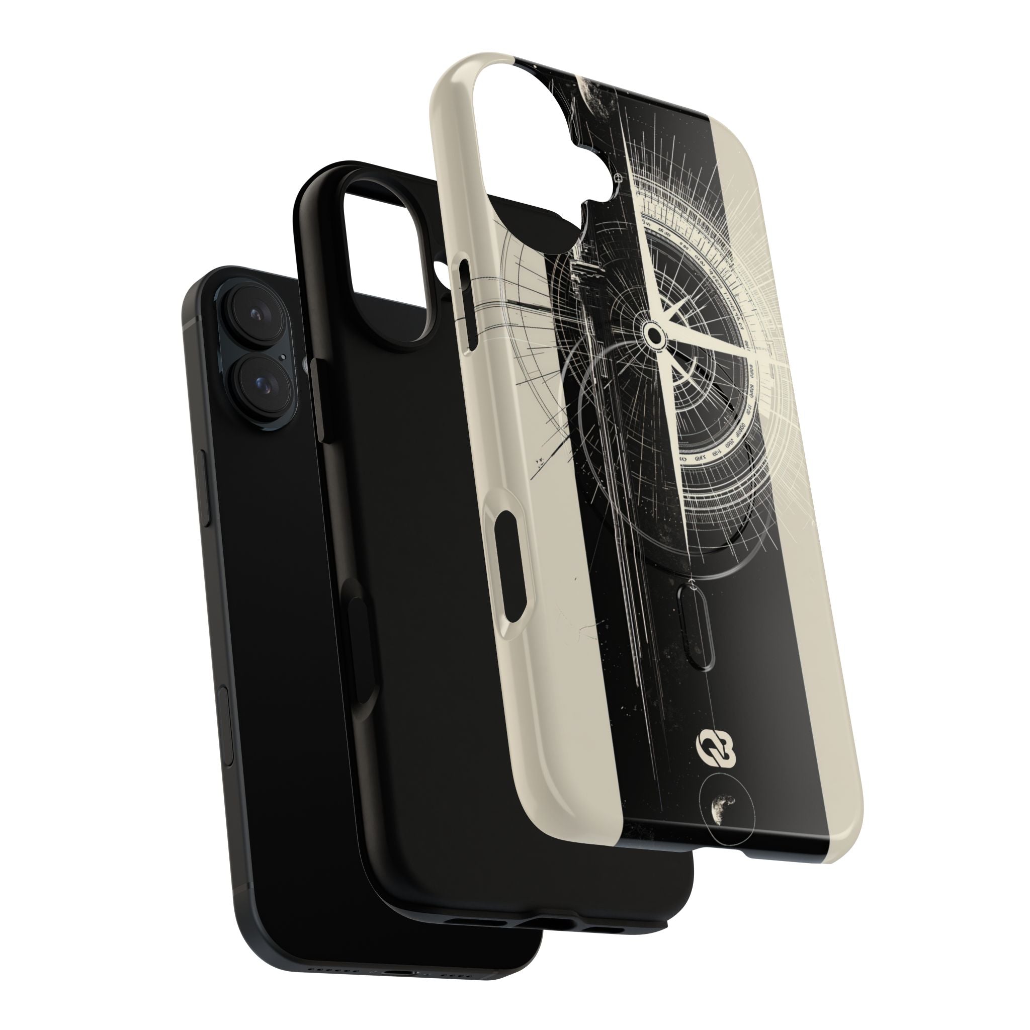 Beige Tough 2.0 Magsafe Phone Case for iPhone - Zenith Vector Spire
