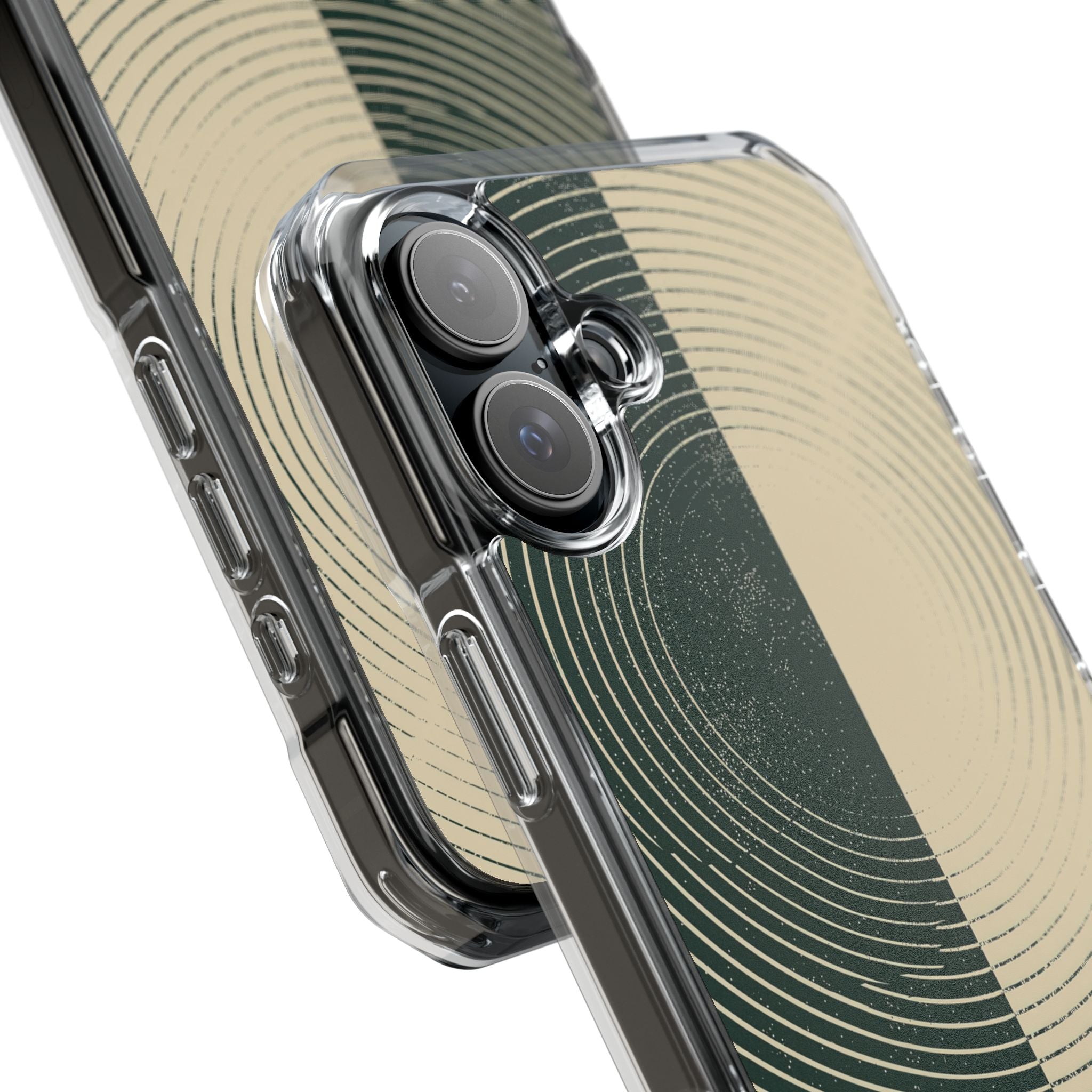 Green Impact MagSafe Phone Case for iPhone - Evergreen Split Grain