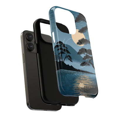 Blue Tough 2.0 Magsafe Phone Case for iPhone - Midnight Kyoto Pine