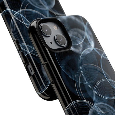 Blue Tough 2.0 Magsafe Phone Case for iPhone - Cyan Pulse Ripple