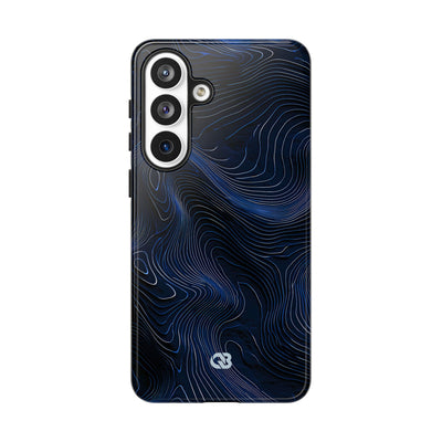 Blue Tough Phone Case for Samsung - Cobalt Contour Ridge