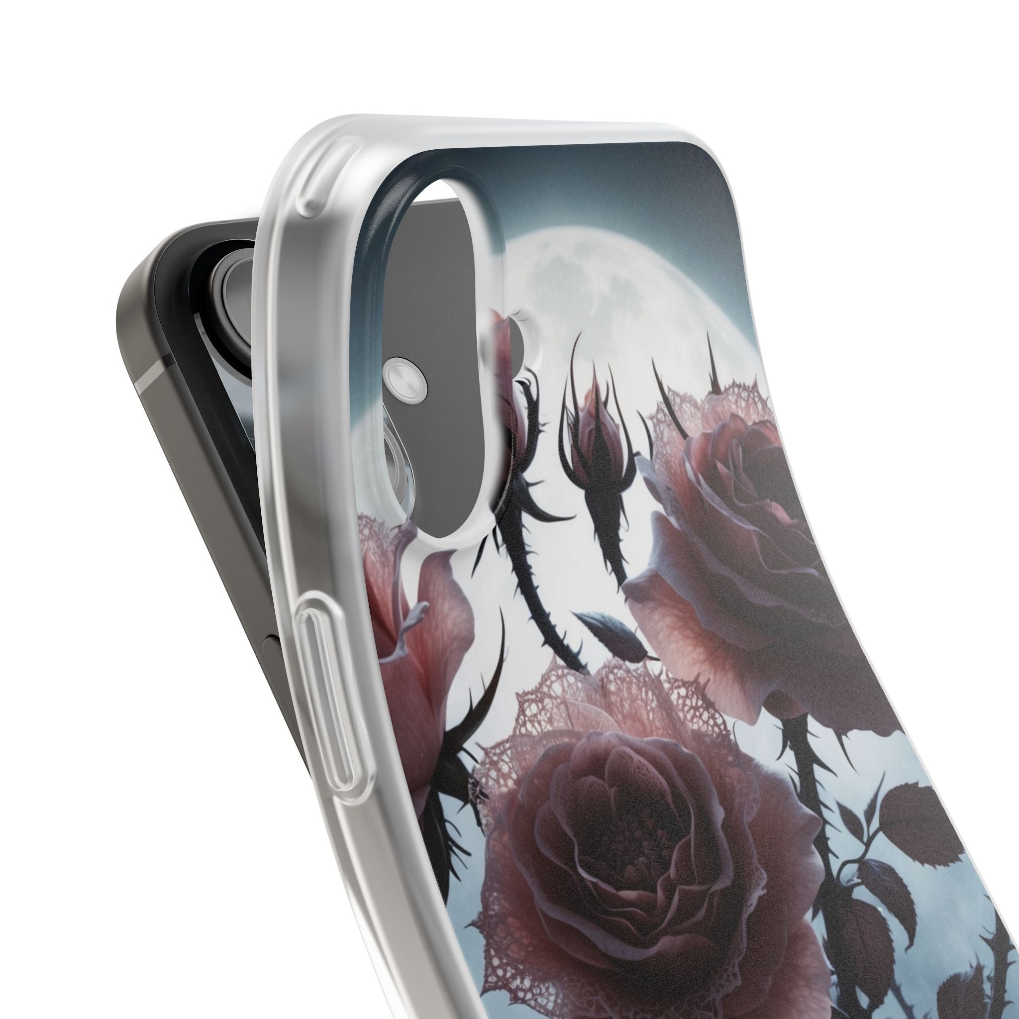Lunar Lace Petals · Soft Coque de téléphone pour iPhone