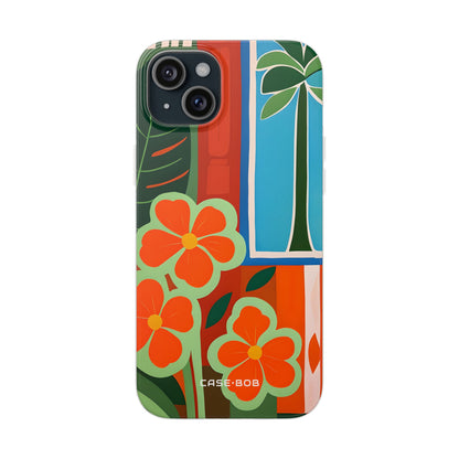 Orange Blossom Burst iPhone 15 Plus Cover - Blød