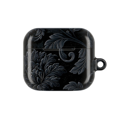 Obsidian Damask · Hard Case for AirPods & AirPods Pro · Black