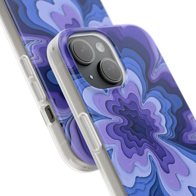 Periwinkle Strata Bloom · Lite Phone Case for iPhone ·  Purple
