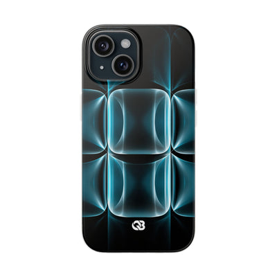 Translucent Cyber Grid · Lite Phone Case for iPhone ·  Teal